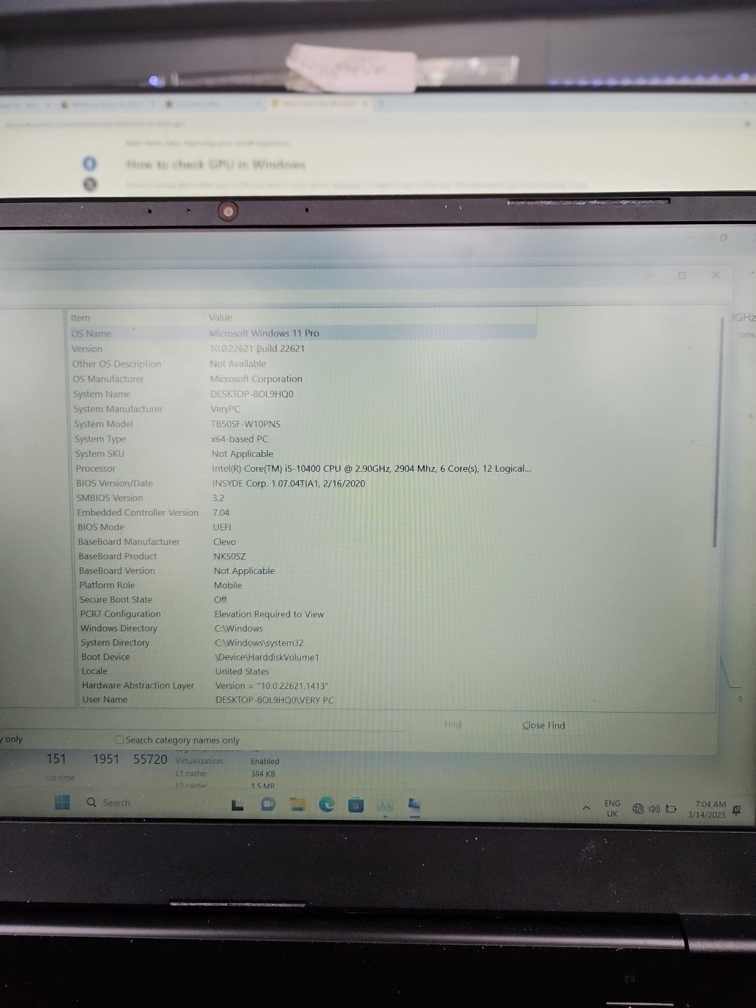 VeryPC I5-10400 @2.90GHz 8GB DDR4 480GB +512GB NVME SSD WIN11 SUPER FAST LAPTOP1