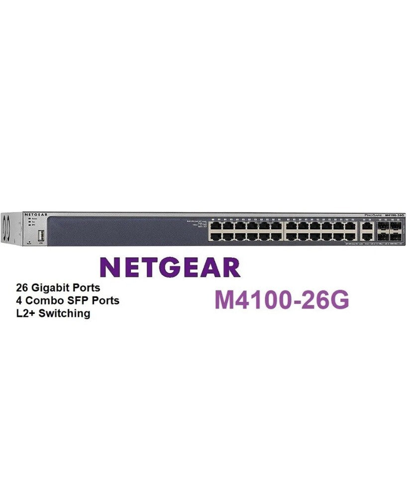 Netgear ProSafe M4100-26G Layer-2 Managed Gigabit Switch0
