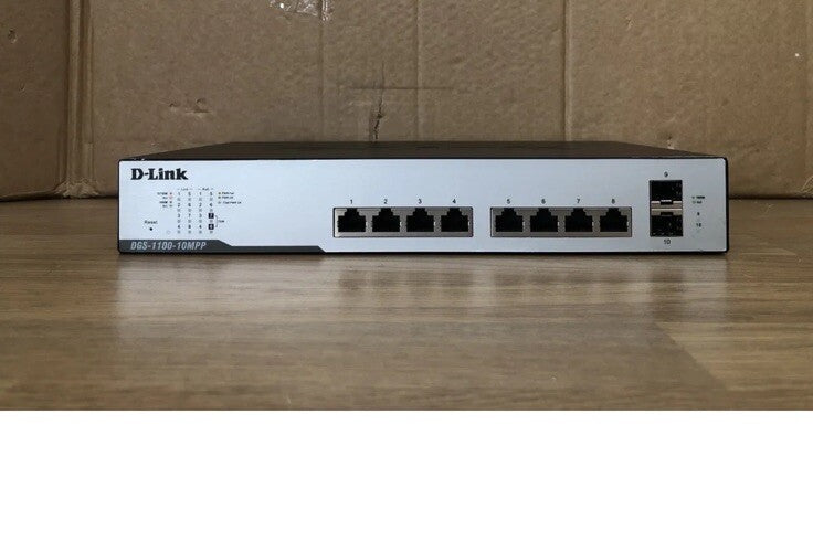 D-Link DGS-1100-10MPP Gigabit PoE Switch with Brackets 0