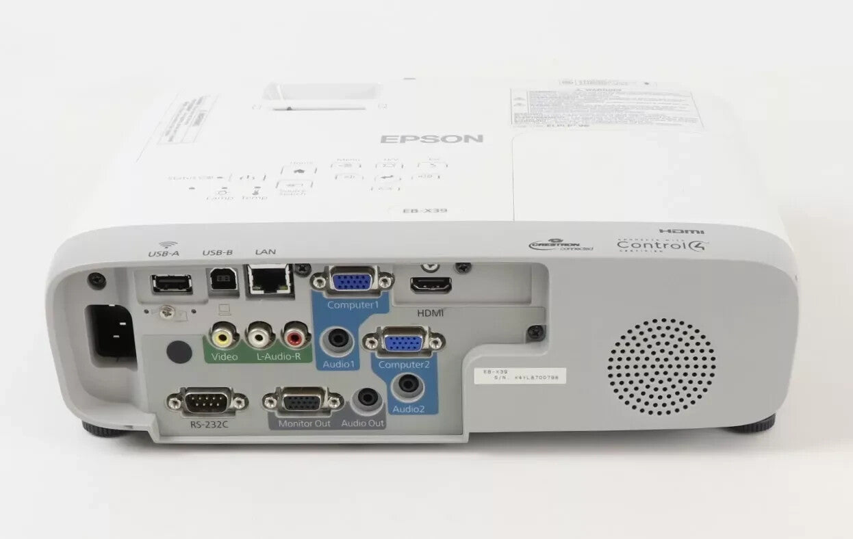 Epson EB-X39 Long Throw 3500 Lumens 3LCD VGA HDMI VGA - 4134 Hours2