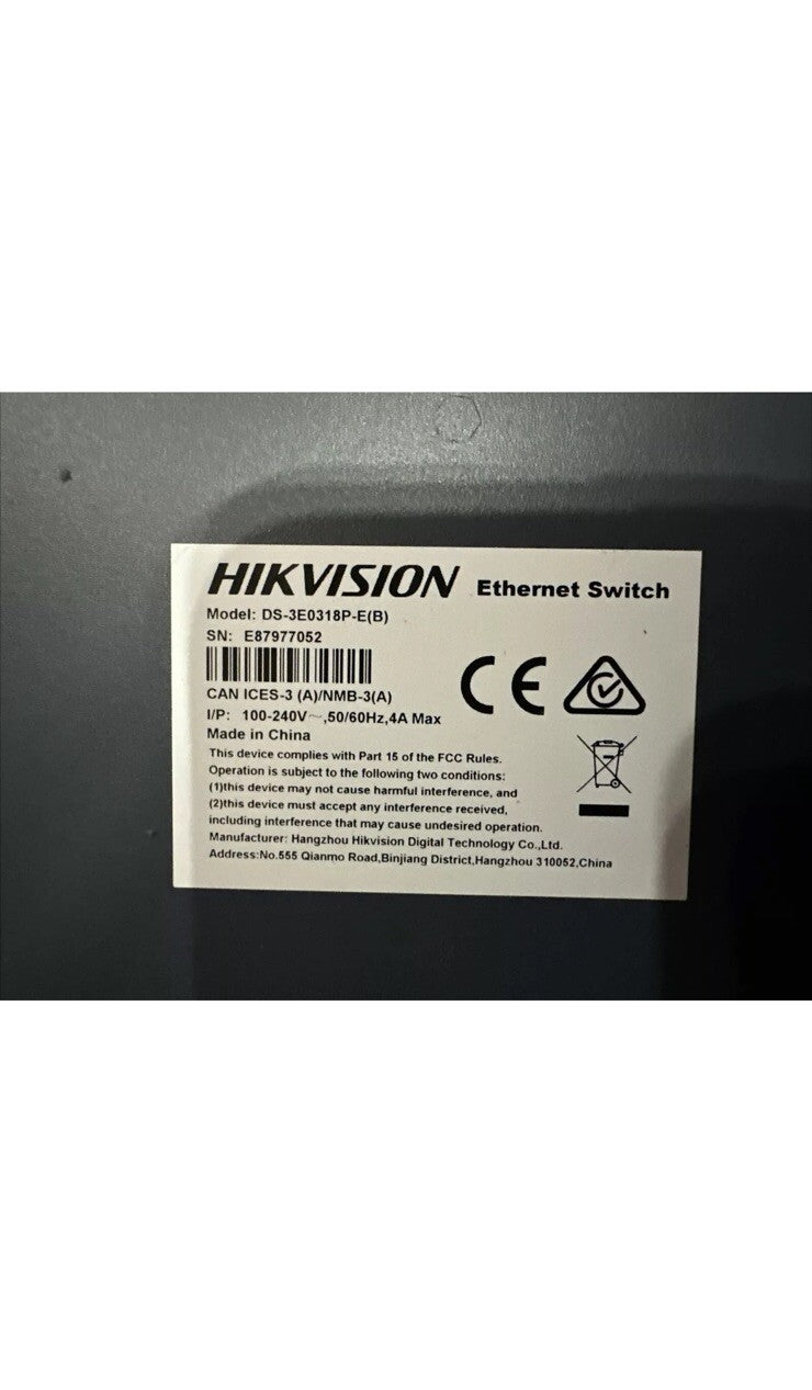 Hikvision DS-3E0318P-E 16-Port 100 Mbps Unmanaged PoE Switch1