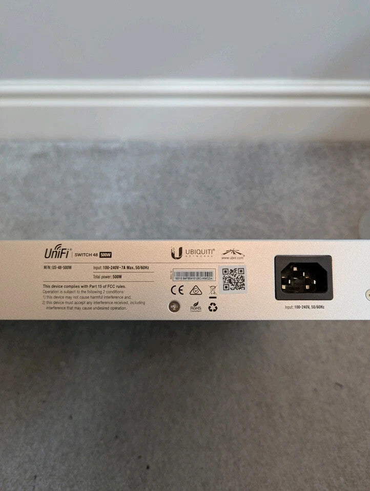 Ubiquiti UniFi Switch 48 PoE+ 500W Ethernet Switch (US-48-500W)2