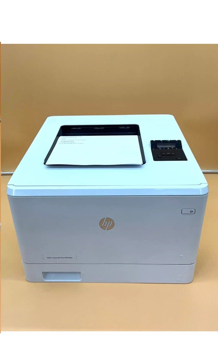 HP Colour Laser Jet Pro M454dn Colour Printer White1