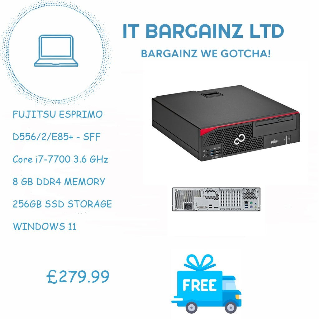 Fujitsu ESPRIMO D556/2/E85+ SFF Core i7-7700 3.6 GHz 8GB 256GB WIN 110