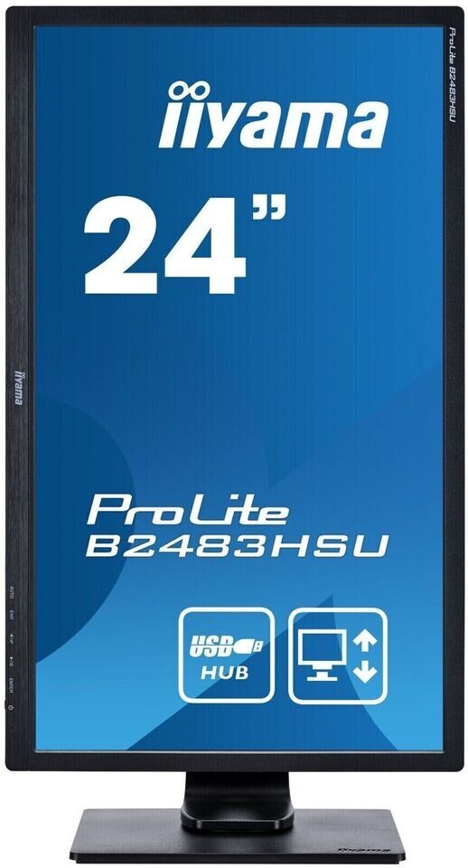 Iiyama ProLite LCD Monitor B2483HSu 60Hz 1920 x 1080 - VGA DVI DP1
