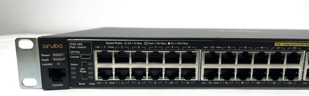 HP Aruba 2530-48G POE+ Switch. 48 Ports. J9772A3