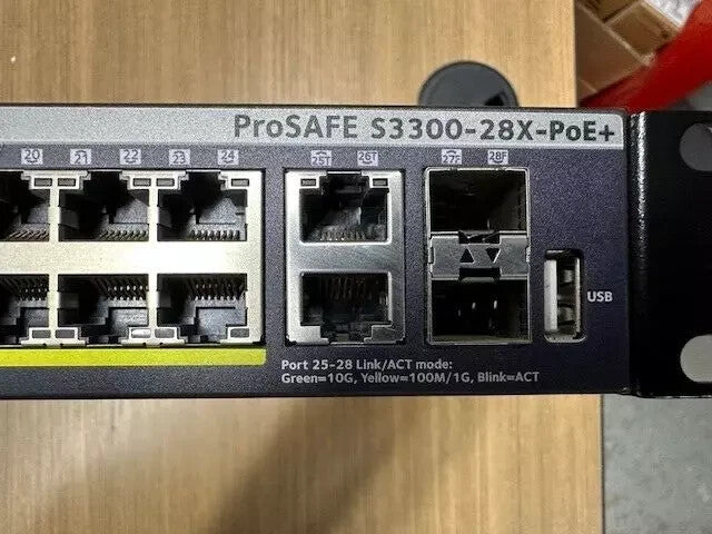 Netgear ProSafe S3300-28X-PoE+ Netgear S3300-28X-PoE+ with 4 10G Uplink(Inc VAT)2