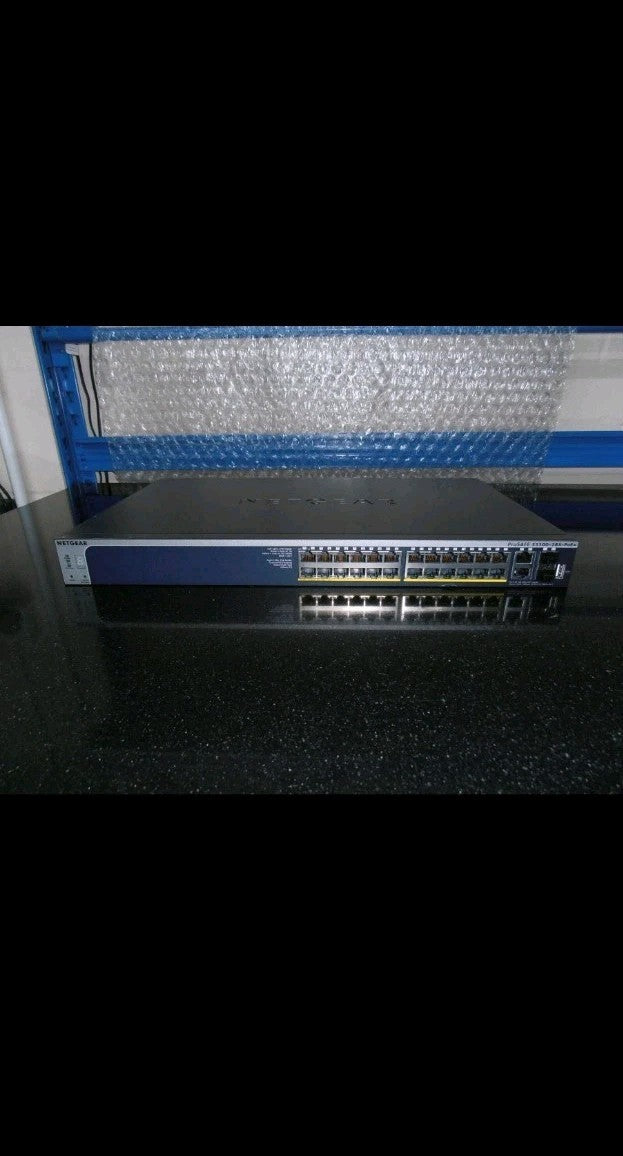 Netgear Smart S3300-28X-PoE+ Gigabit Ethernet Stackable Smart Switch0