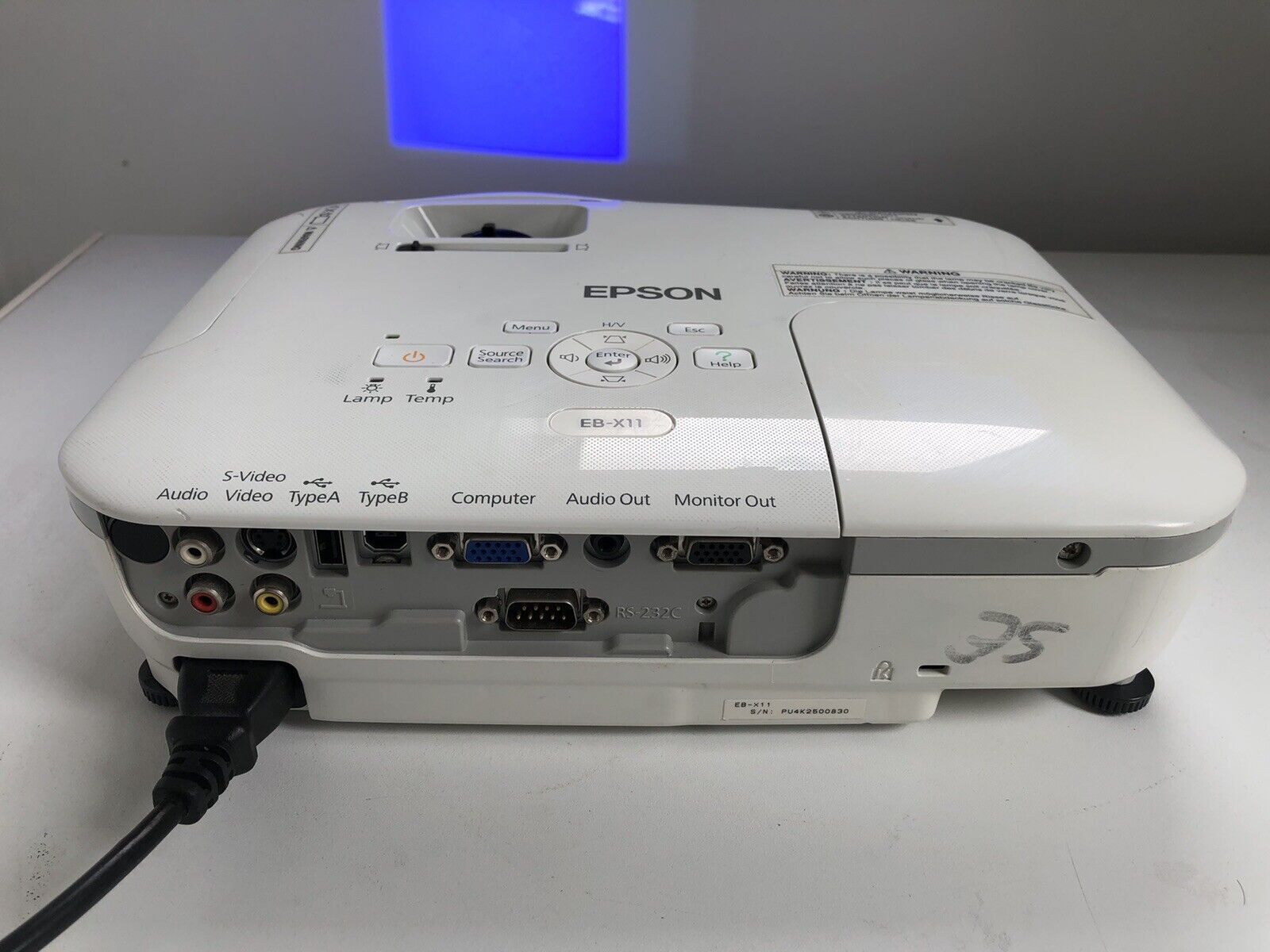Epson EB-X11 XGA LCD Projector Built in Speaker 1080p 1