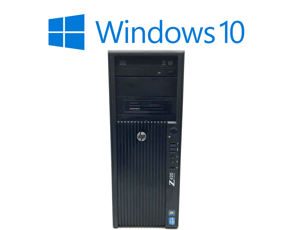 CHEAP HP Z420 Workstation Intel Xeon Quad Core E5-1603 2.8GHz 8GB 500GB Windows 0